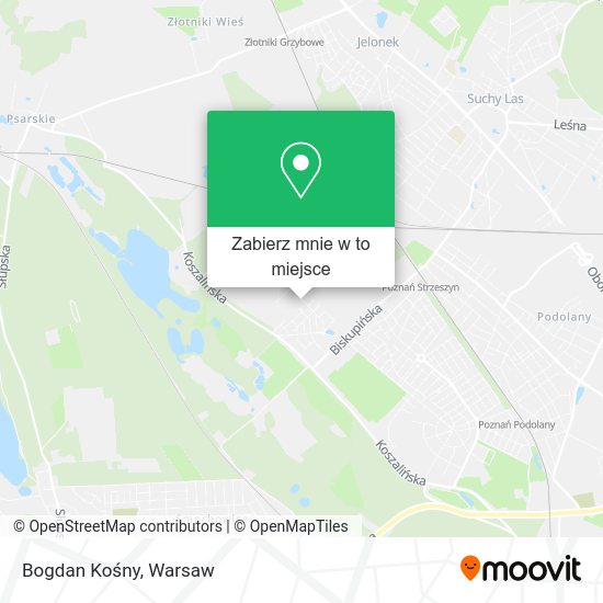 Mapa Bogdan Kośny