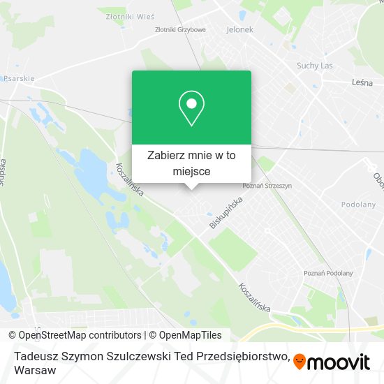 Mapa Tadeusz Szymon Szulczewski Ted Przedsiębiorstwo