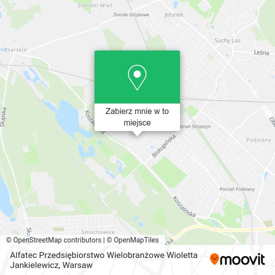 Mapa Alfatec Przedsiębiorstwo Wielobranżowe Wioletta Jankielewicz