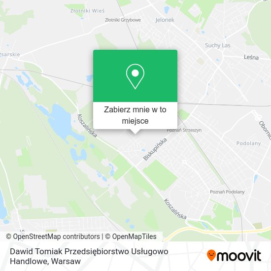 Mapa Dawid Tomiak Przedsiębiorstwo Usługowo Handlowe