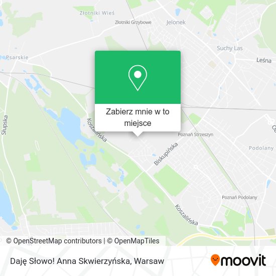 Mapa Daję Słowo! Anna Skwierzyńska