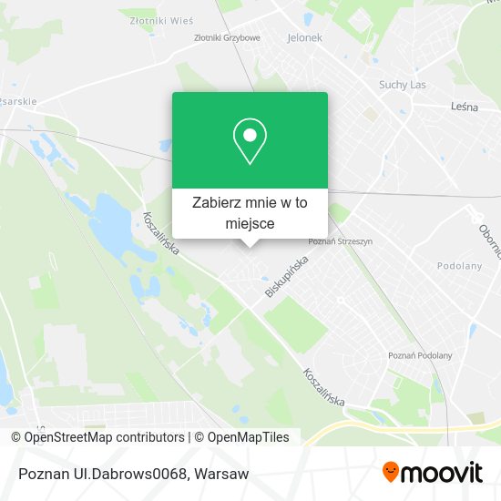 Mapa Poznan Ul.Dabrows0068