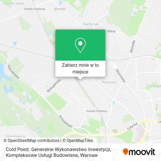 Mapa Cold Point. Generalne Wykonawstwo Inwestycji, Kompleksowe Usługi Budowlane