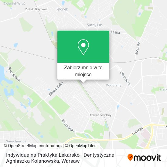 Mapa Indywidualna Praktyka Lekarsko - Dentystyczna Agnieszka Kolanowska