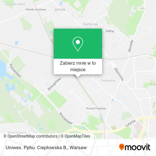 Mapa Uniwex. Pphu. Ciepłowska B.