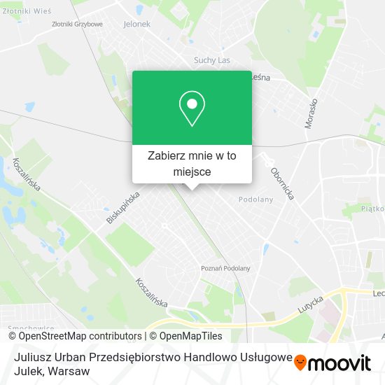 Mapa Juliusz Urban Przedsiębiorstwo Handlowo Usługowe Julek