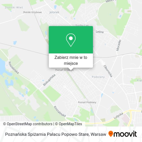 Mapa Poznańska Spiżarnia Pałacu Popowo Stare