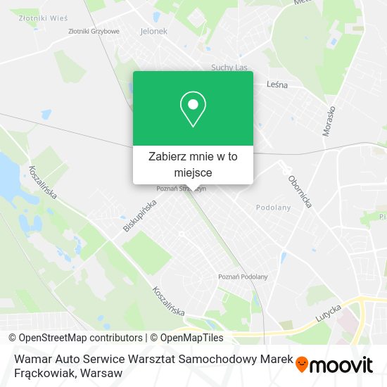 Mapa Wamar Auto Serwice Warsztat Samochodowy Marek Frąckowiak