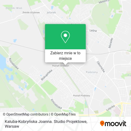 Mapa Kaluba-Kobryńska Joanna. Studio Projektowe