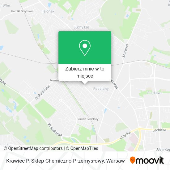 Mapa Krawiec P. Sklep Chemiczno-Przemysłowy