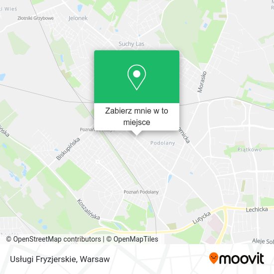 Mapa Usługi Fryzjerskie