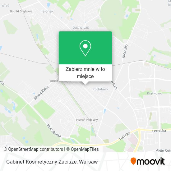 Mapa Gabinet Kosmetyczny Zacisze