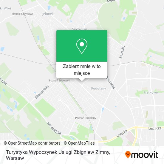 Mapa Turystyka Wypoczynek Uslugi Zbigniew Zimny