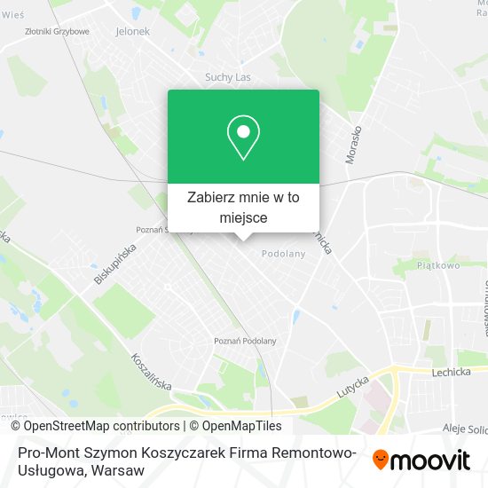 Mapa Pro-Mont Szymon Koszyczarek Firma Remontowo-Usługowa