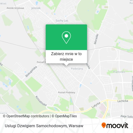 Mapa Uslugi Dzwigiem Samochodowym