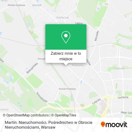 Mapa Martin. Nieruchomości. Pośrednictwo w Obrocie Nieruchomościami