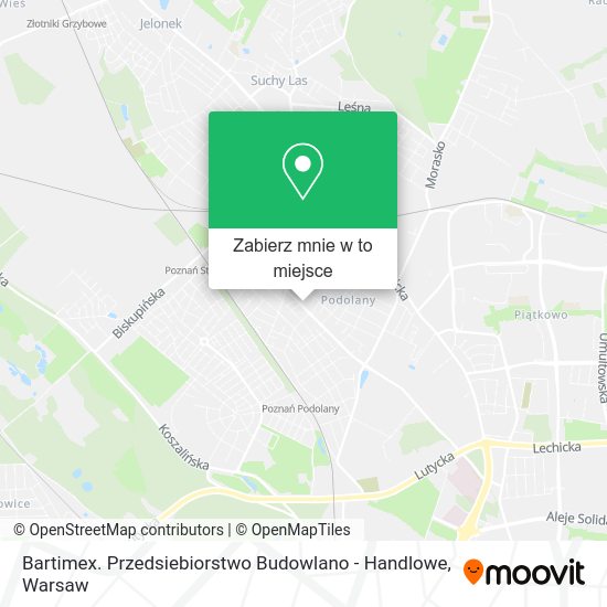 Mapa Bartimex. Przedsiebiorstwo Budowlano - Handlowe