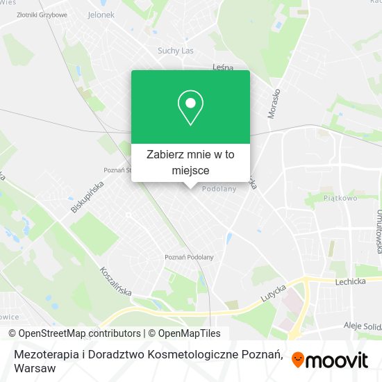 Mapa Mezoterapia i Doradztwo Kosmetologiczne Poznań