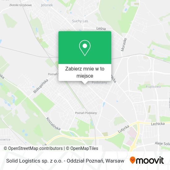 Mapa Solid Logistics sp. z o.o. - Oddział Poznań