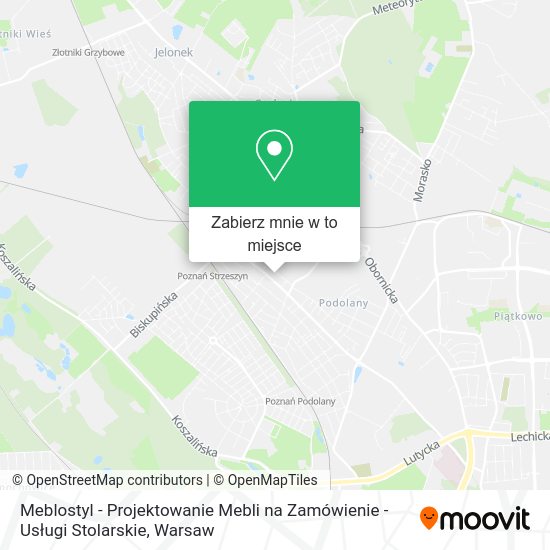 Mapa Meblostyl - Projektowanie Mebli na Zamówienie - Usługi Stolarskie