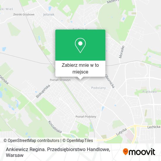 Mapa Ankiewicz Regina. Przedsiębiorstwo Handlowe