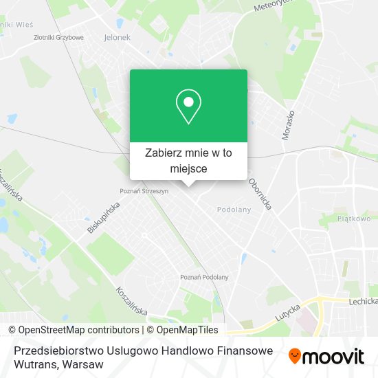 Mapa Przedsiebiorstwo Uslugowo Handlowo Finansowe Wutrans