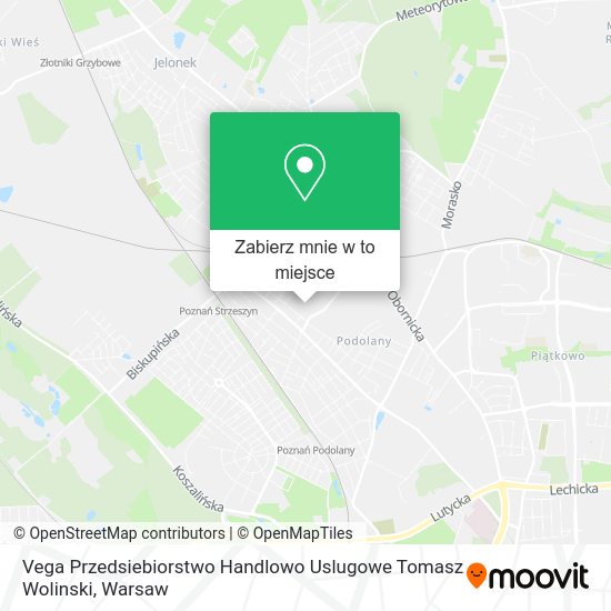 Mapa Vega Przedsiebiorstwo Handlowo Uslugowe Tomasz Wolinski