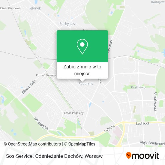 Mapa Sos-Service. Odśnieżanie Dachów