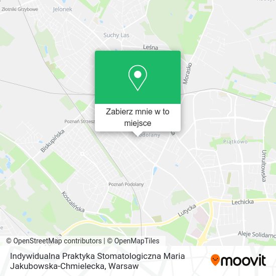 Mapa Indywidualna Praktyka Stomatologiczna Maria Jakubowska-Chmielecka