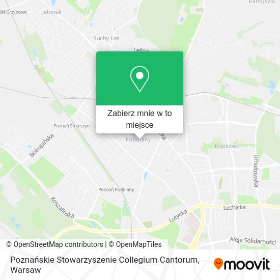 Mapa Poznańskie Stowarzyszenie Collegium Cantorum