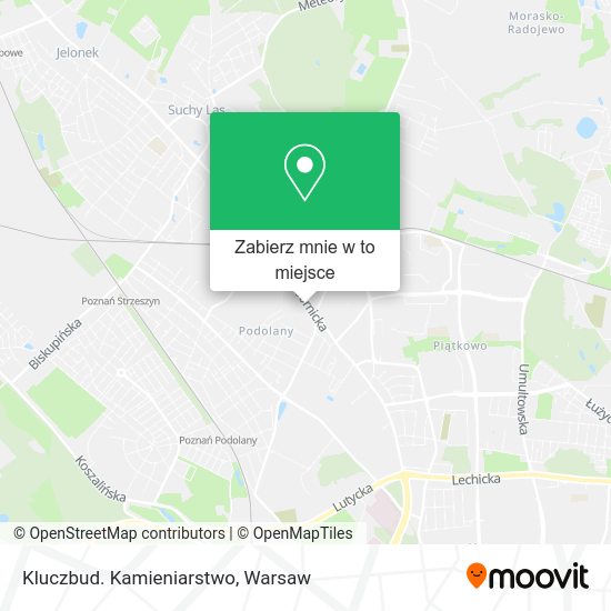 Mapa Kluczbud. Kamieniarstwo