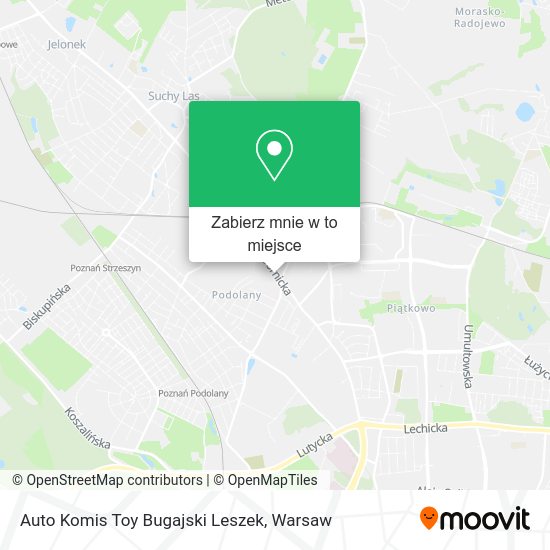 Mapa Auto Komis Toy Bugajski Leszek