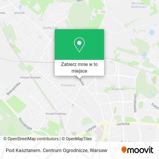 Mapa Pod Kasztanem. Centrum Ogrodnicze