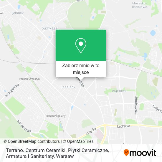 Mapa Terrano. Centrum Ceramiki. Płytki Ceramiczne, Armatura i Sanitariaty