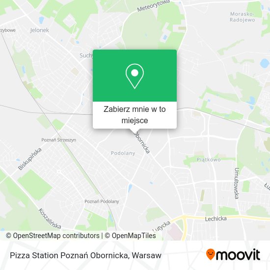 Mapa Pizza Station Poznań Obornicka