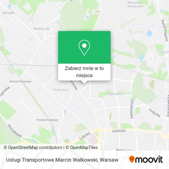 Mapa Usługi Transportowe Marcin Walkowski