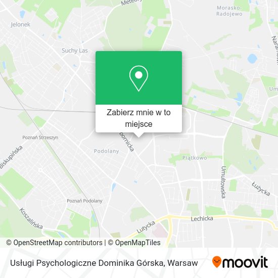 Mapa Usługi Psychologiczne Dominika Górska