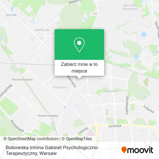 Mapa Bobowska Irmina Gabinet Psychologiczno-Terapeutyczny