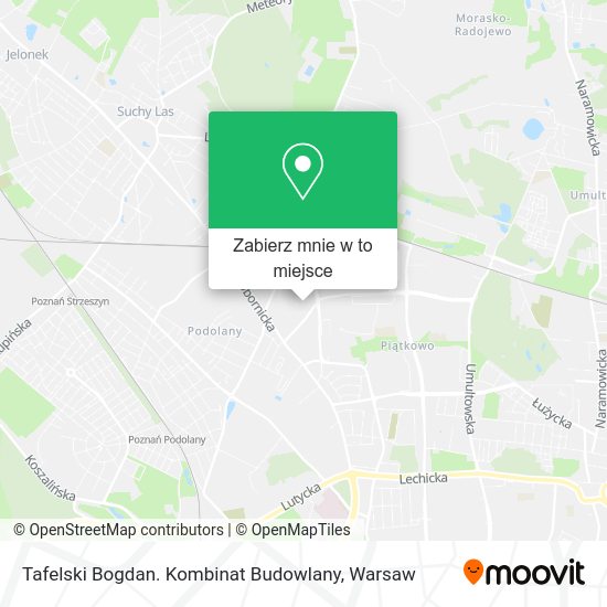 Mapa Tafelski Bogdan. Kombinat Budowlany