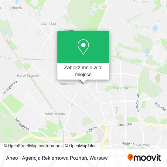 Mapa Aneo - Agencja Reklamowa Poznań