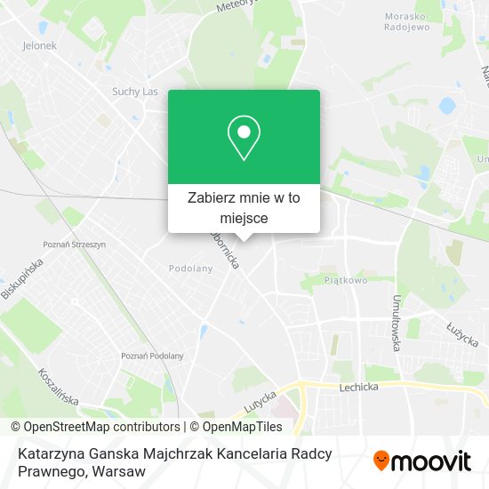 Mapa Katarzyna Ganska Majchrzak Kancelaria Radcy Prawnego