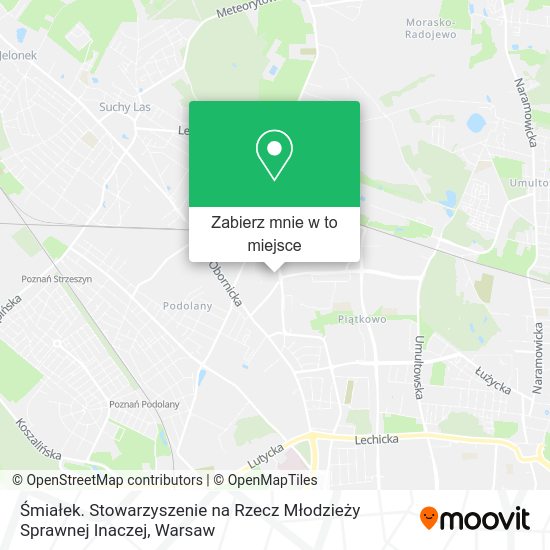 Mapa Śmiałek. Stowarzyszenie na Rzecz Młodzieży Sprawnej Inaczej