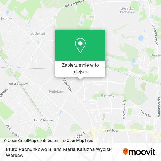 Mapa Biuro Rachunkowe Bilans Maria Kałużna Wycisk