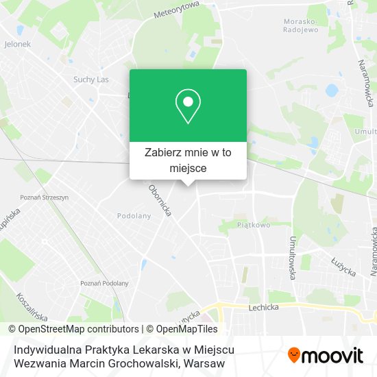 Mapa Indywidualna Praktyka Lekarska w Miejscu Wezwania Marcin Grochowalski