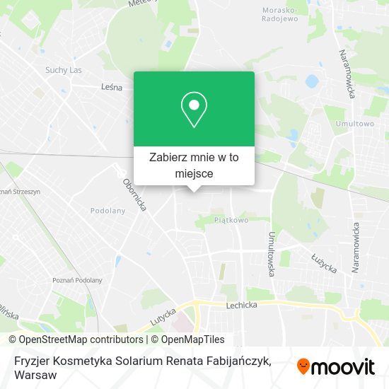 Mapa Fryzjer Kosmetyka Solarium Renata Fabijańczyk