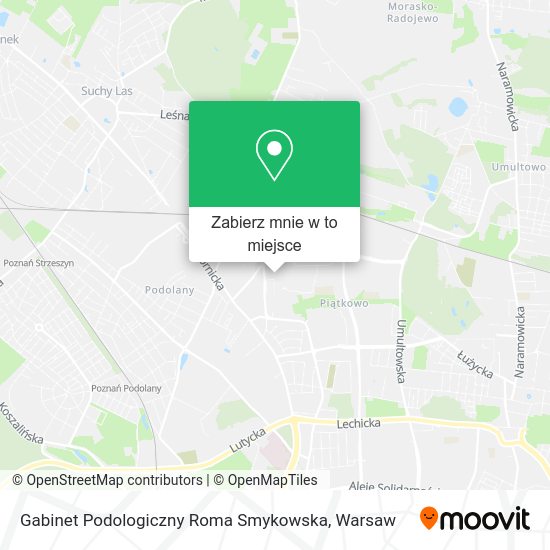 Mapa Gabinet Podologiczny Roma Smykowska