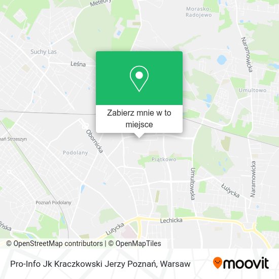 Mapa Pro-Info Jk Kraczkowski Jerzy Poznań