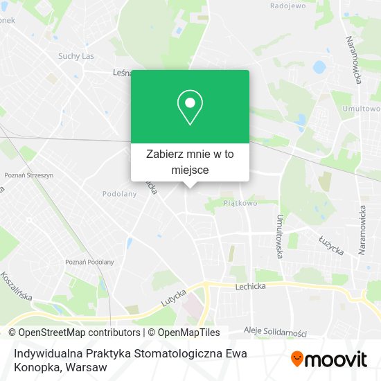 Mapa Indywidualna Praktyka Stomatologiczna Ewa Konopka