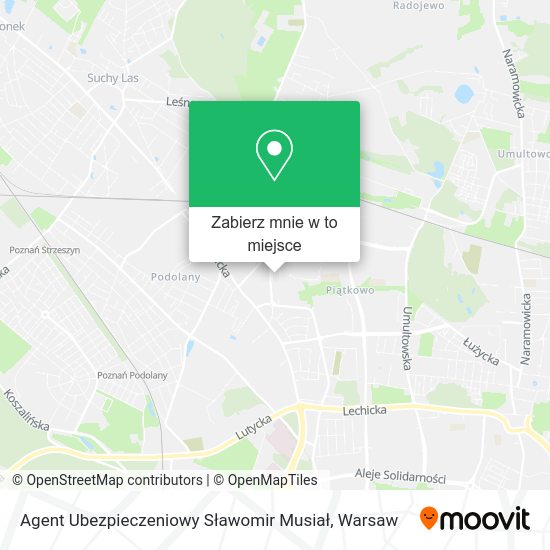 Mapa Agent Ubezpieczeniowy Sławomir Musiał