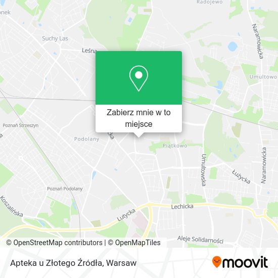 Mapa Apteka u Złotego Źródła